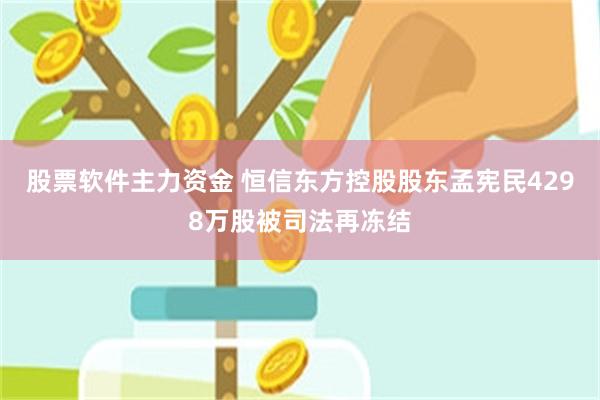 股票软件主力资金 恒信东方控股股东孟宪民4298万股被司法再冻结