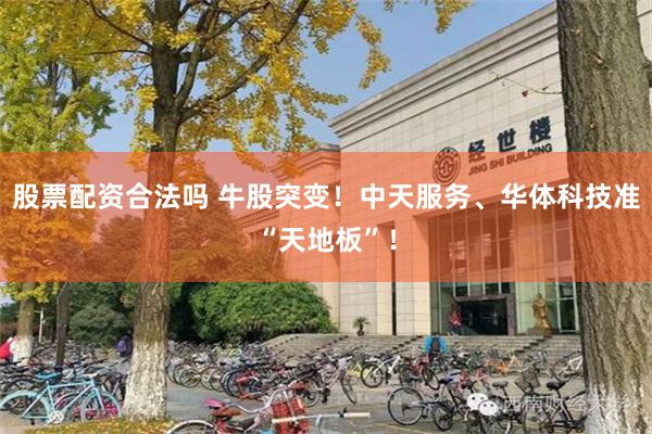 股票配资合法吗 牛股突变！中天服务、华体科技准“天地板”！
